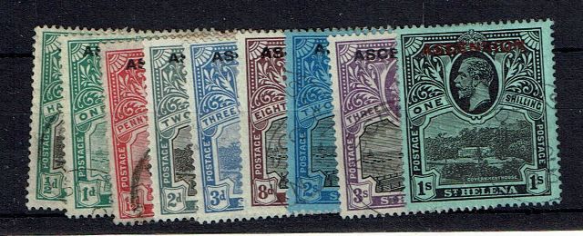 Image of Ascension SG 1/9 FU British Commonwealth Stamp